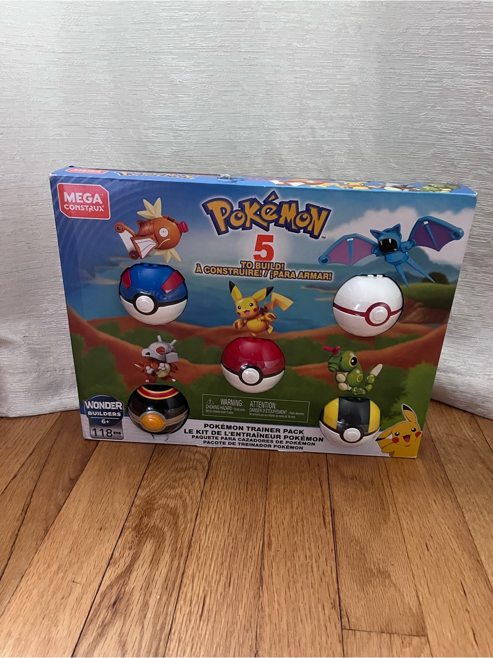 MATTEL MEGA CONSTRUX POKEMON WONDER BUILDERS TRAINER PACK NEW IN BOX NIB!